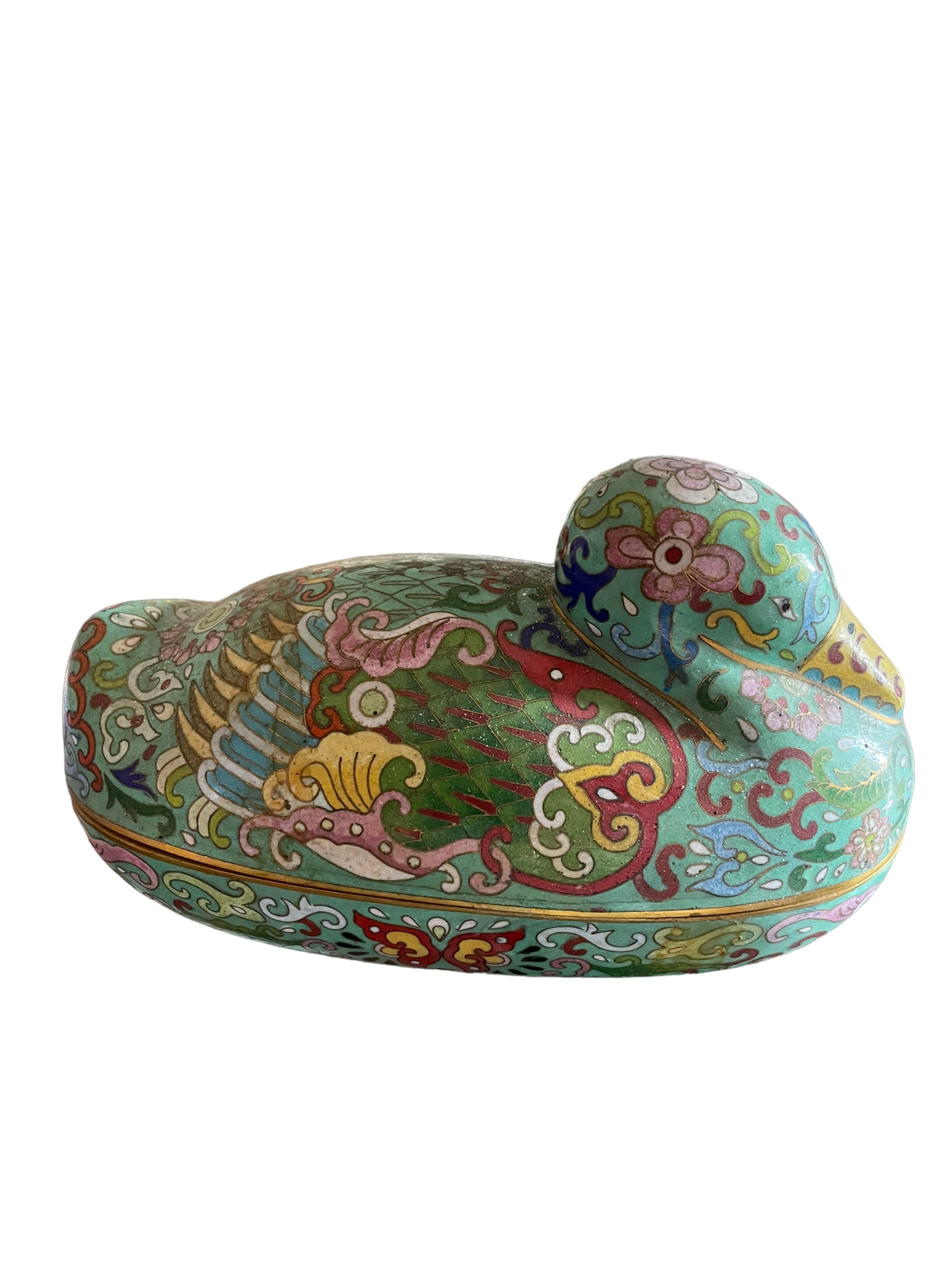Coppia di Scatole in Metallo Cloisonné