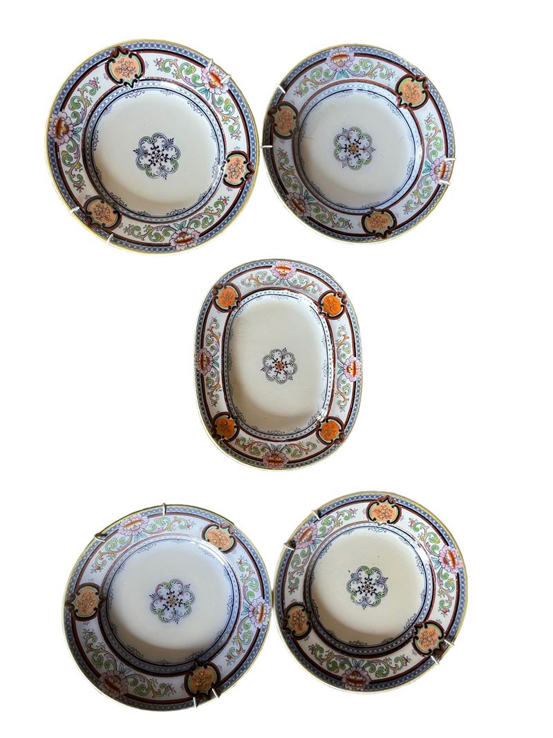 Set di 5 Piatti in Ceramica
