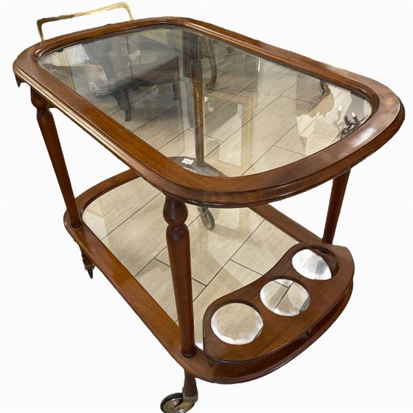 Carrello bar porta vivande in stile Cesare Lacca