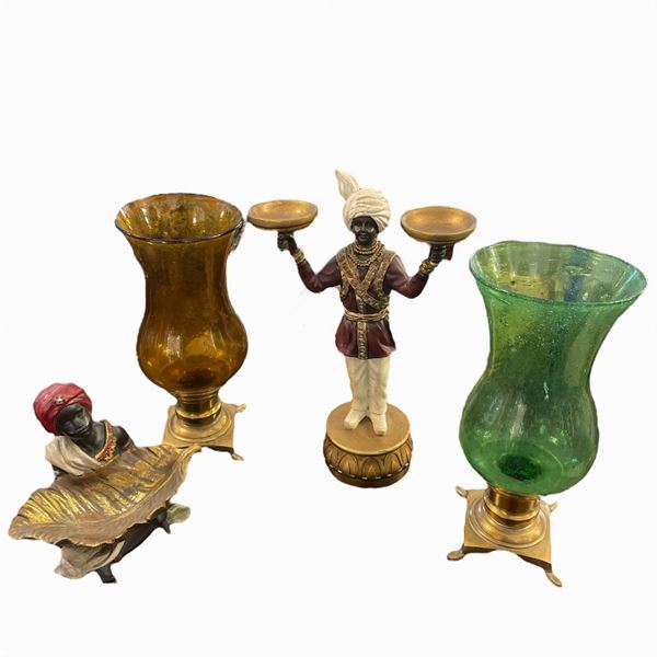 Quattro elementi decorativi  (XX sec.)  - Auction Arredamenti provenienti da un celebre architetto romano - DAMS Casa d'Aste