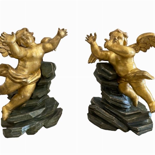 Coppia di sculture