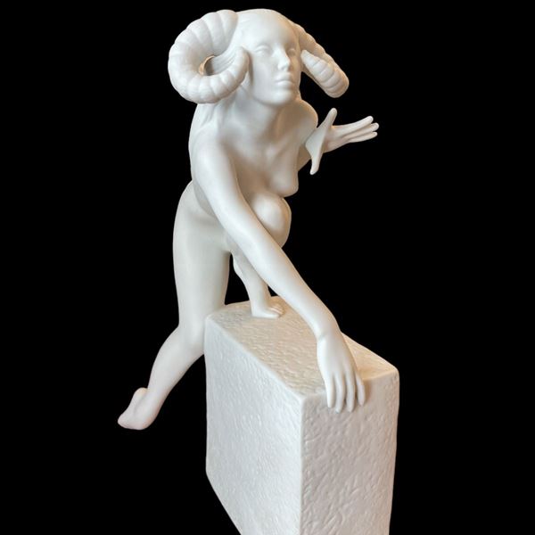 Ariete bianco - Royal Copenhagen "Segni zodiacali"