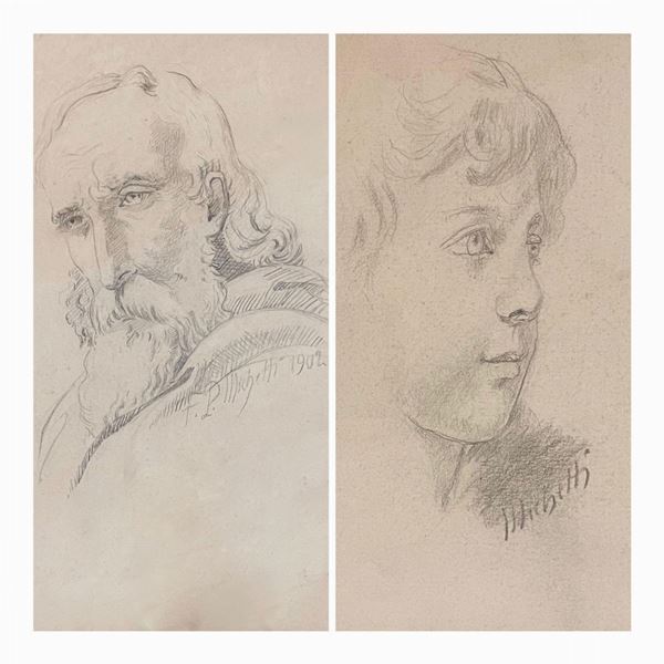 Francesco Paolo Michetti - Coppia di disegni