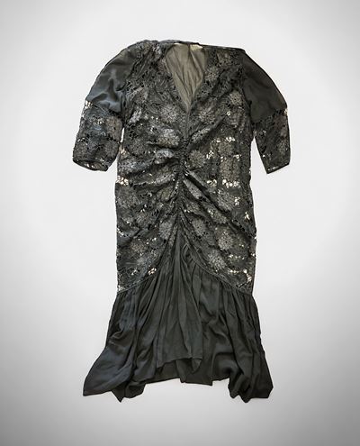 Vestito in Crepe di Seta Nero