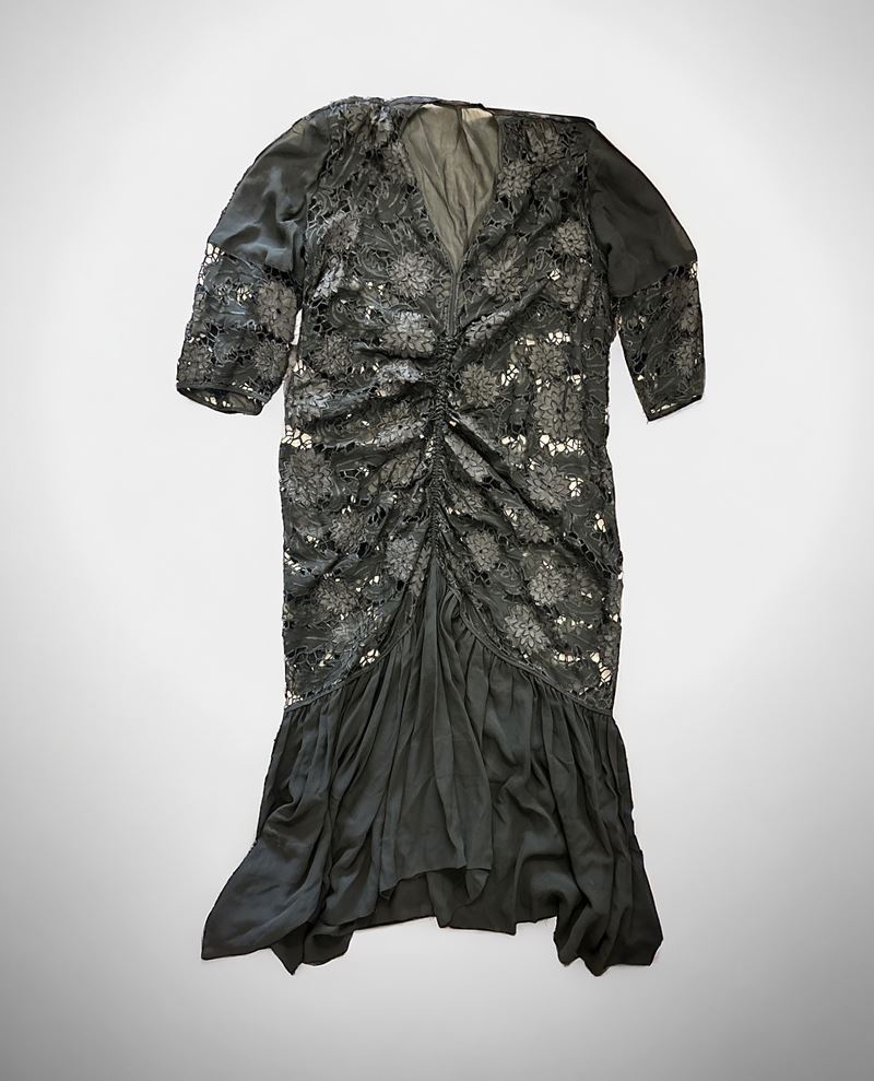 Vestito in Crepe di Seta Nero