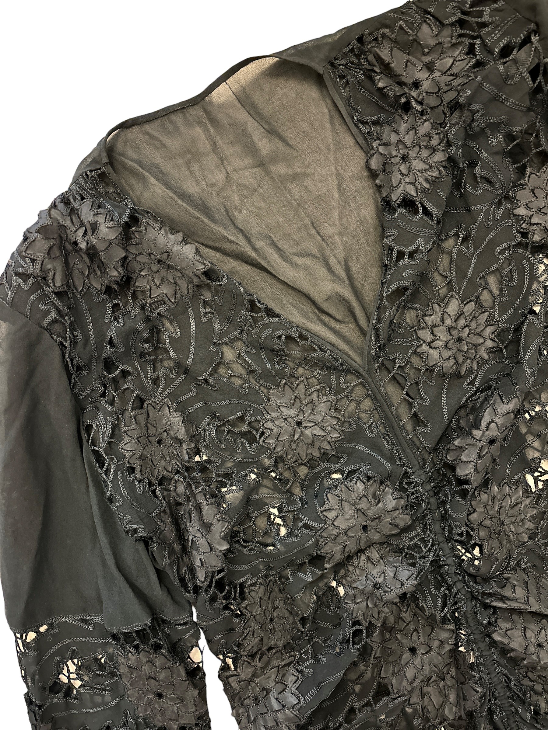 Vestito in Crepe di Seta Nero