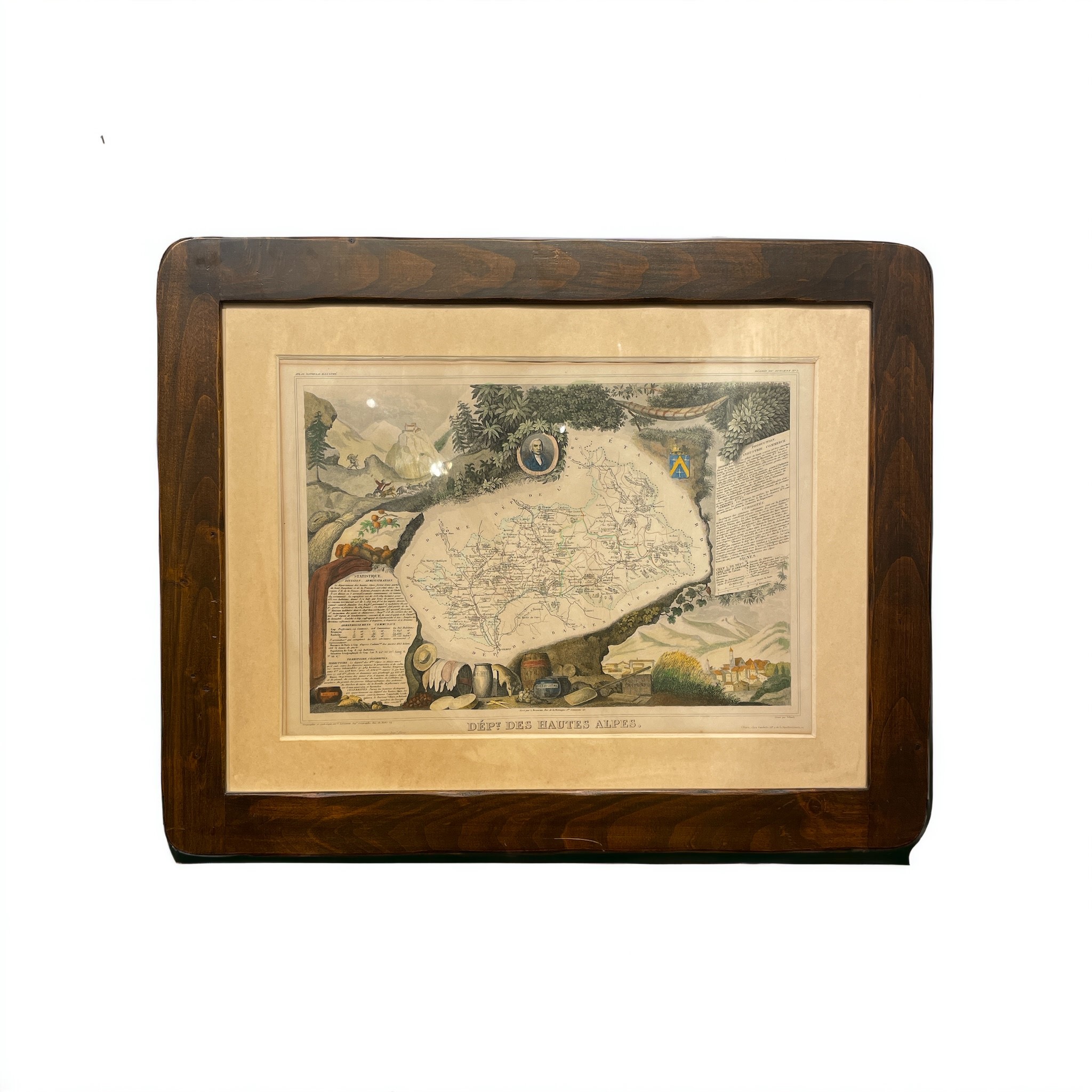 Coppia di Stampe Geografiche Tratte da L'atlas National Illustrè