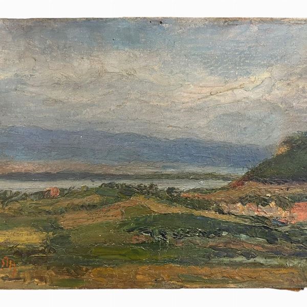 Giovanni Costa - Paesaggio costiero