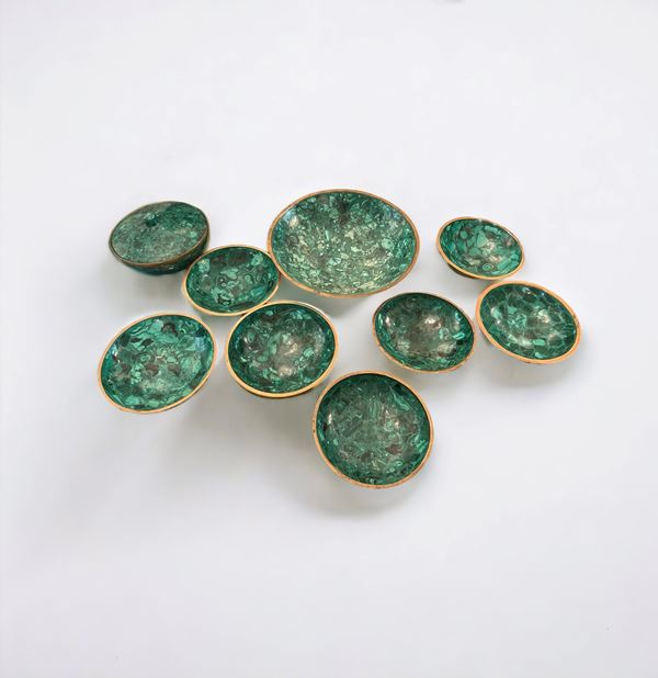 Servizio in malachite