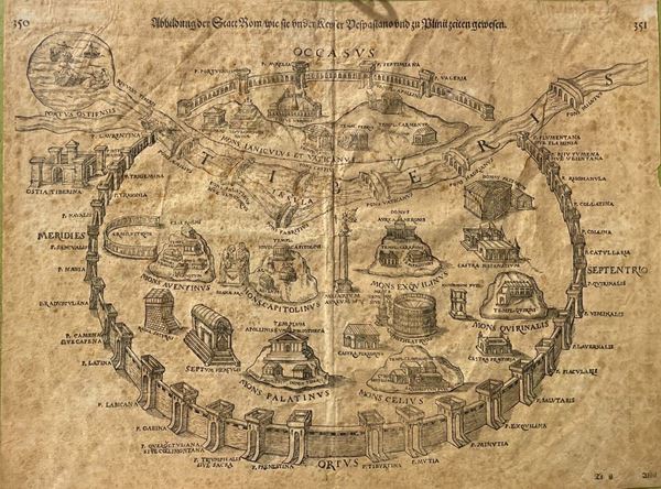 Sebastian M&#252;nster - Occasus tratto dalla "Cosmographia"