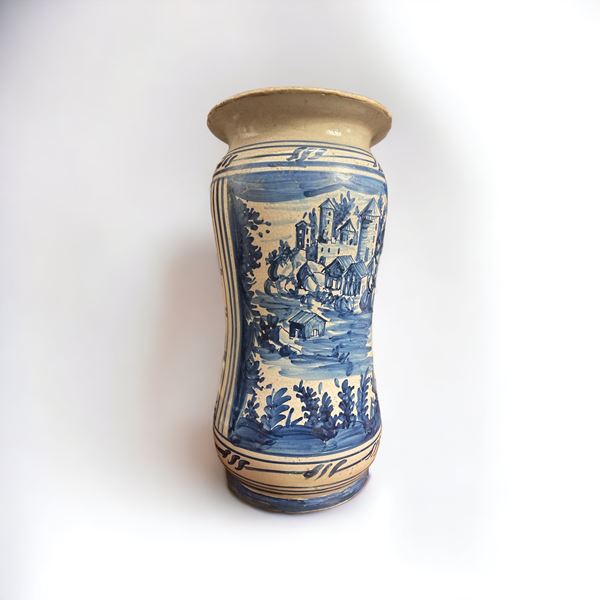 Vaso da farmacia  (manifattura italiana - seconda metà del XX secolo)  - ceramica dipinta - Auction Old Masters, Classical and Oriental Art - Web Live Auction - DAMS Casa d'Aste