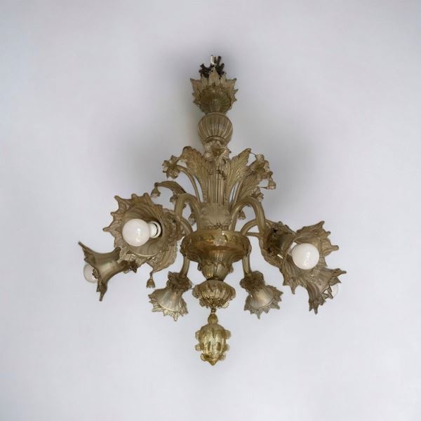 Lampadario in vetro di Murano