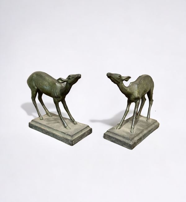 Coppia di sculture