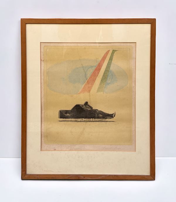 Piero Guccione - L'attesa di partire
