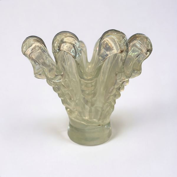 Ercole Barovier - Vaso serie 'Costolature'