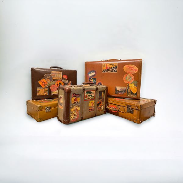 Set di 5 valigie da viaggio