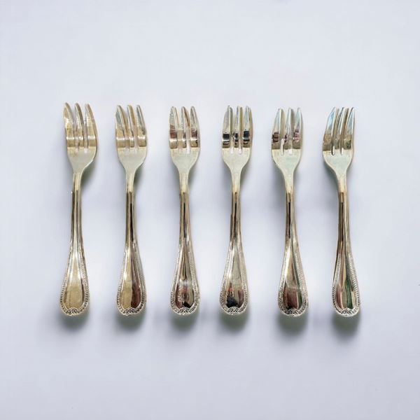 Christofle - Set di 6 forchette da dolce 
