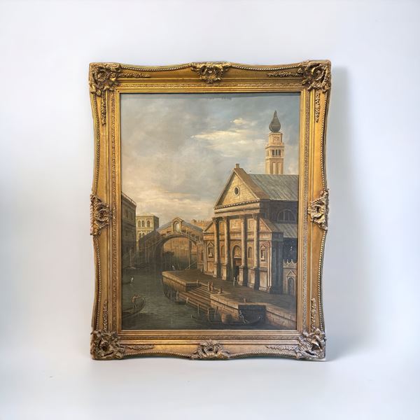 Veduta del Ponte di Rialto e di San Giorgio Maggiore - Capriccio