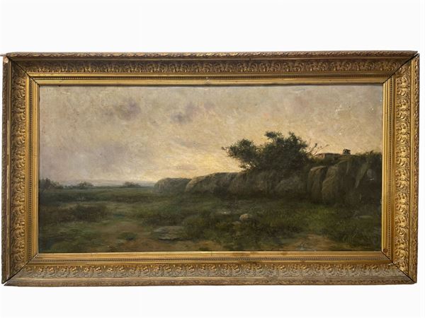 Scuola italiana del XIX secolo - Paesaggio