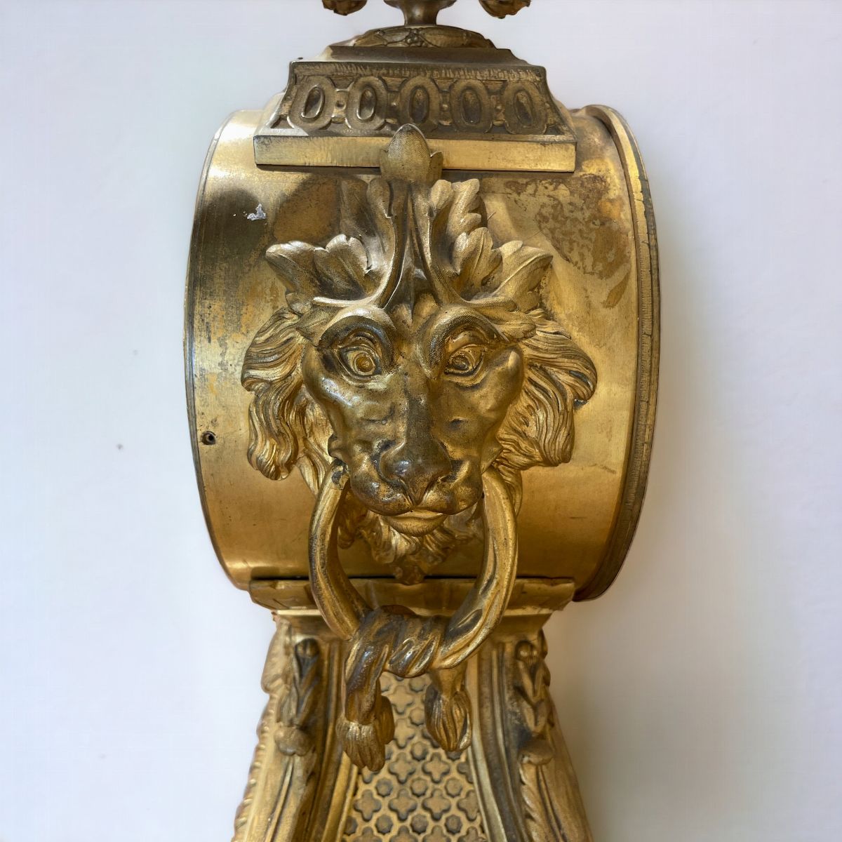 Orologio da tavolo in bronzo dorato