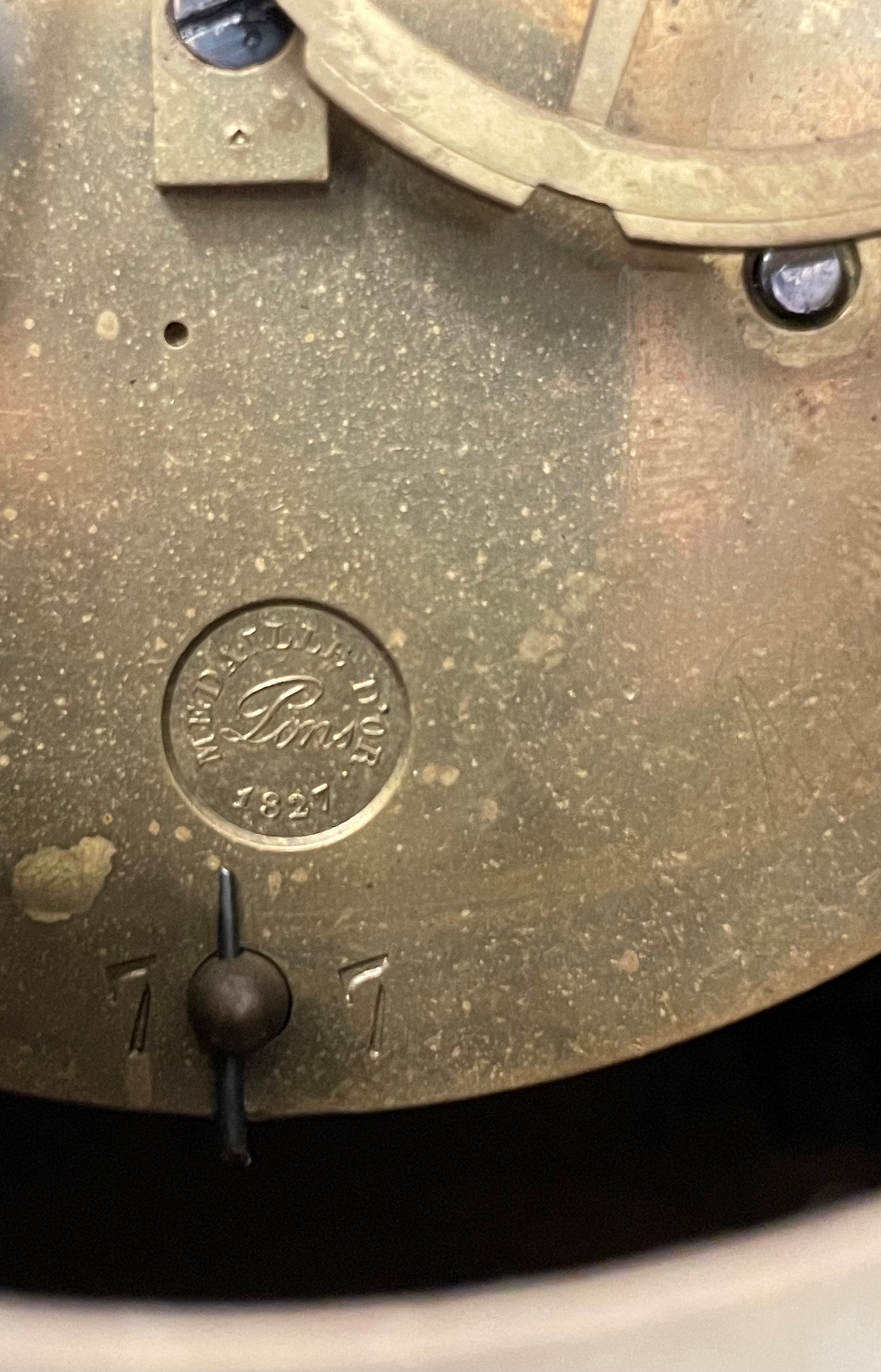 Orologio in bronzo dorato