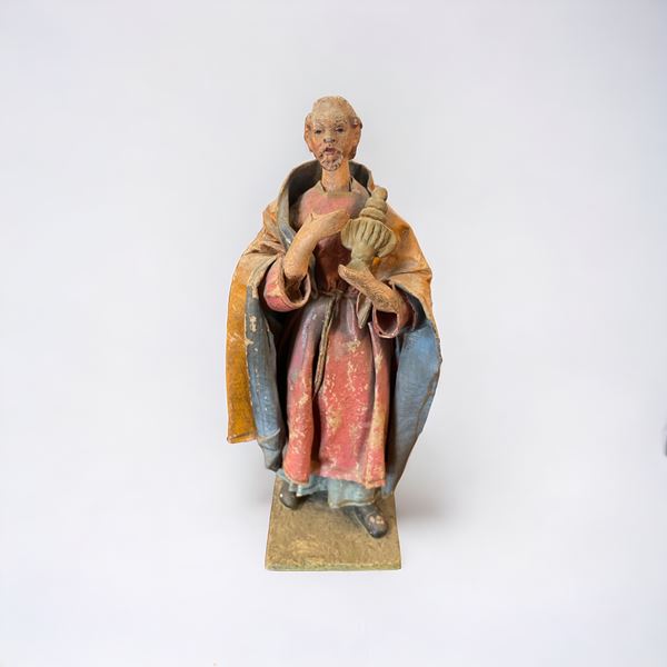 Scultura di re magio  (XX sec.)  - Auction Timed auction / Christmas brocantage - DAMS Casa d'Aste