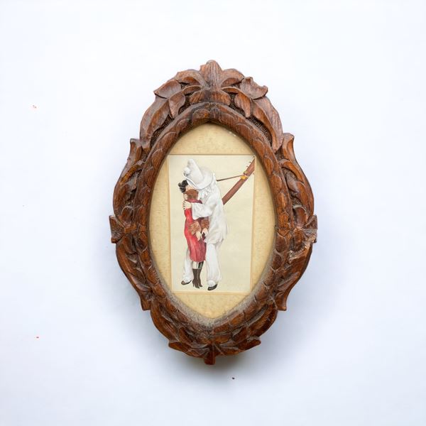 Cornice con stampa  - Asta Asta a tempo / Brocantage natalizio - DAMS Casa d'Aste