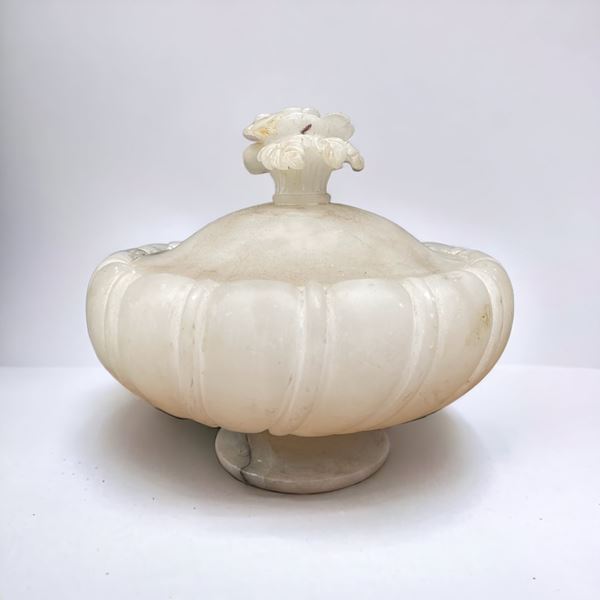 Contenitore in alabastro  - Auction Timed auction / Christmas brocantage - DAMS Casa d'Aste