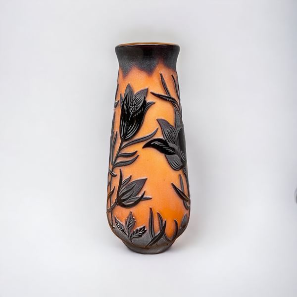 Vaso in vetro  - Asta Asta a tempo / Brocantage natalizio - DAMS Casa d'Aste