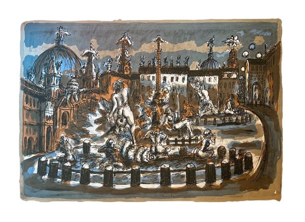 Antonio Zancanaro Tono - Piazza Navona
