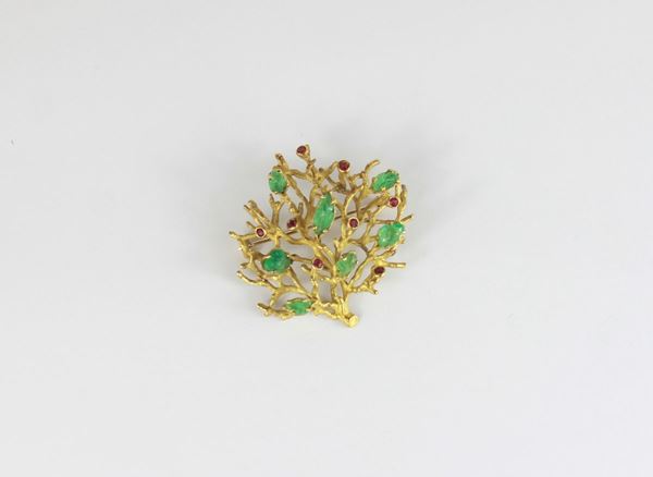 Spilla a ramage  - Auction Asta a tempo / Gioielli, Orologi e Luxury - DAMS Casa d'Aste