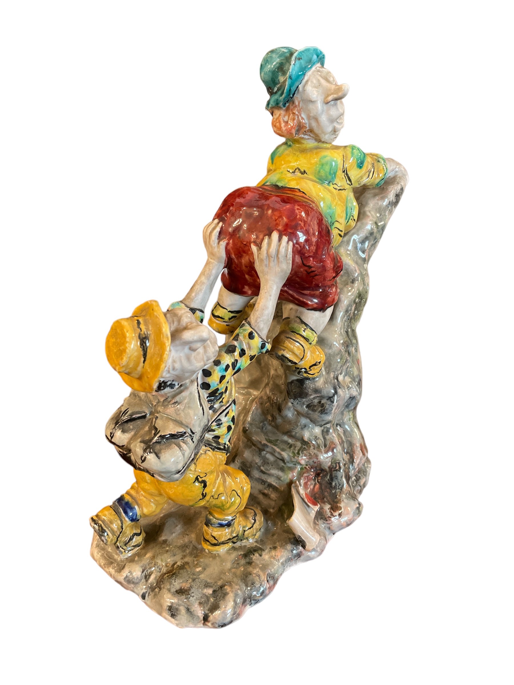 Scultura in Ceramica Policroma