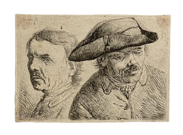 Johann Gottlieb Glume - Doppio Ritratto
