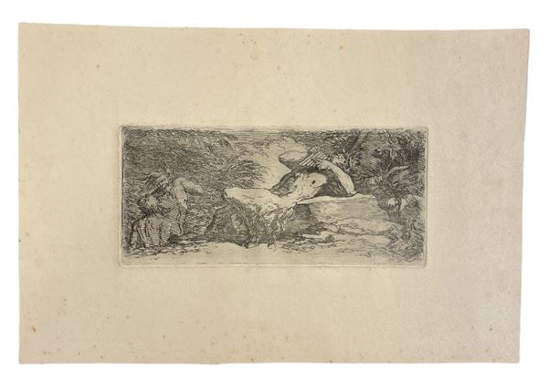 Salvator Rosa - Pan e due fauni