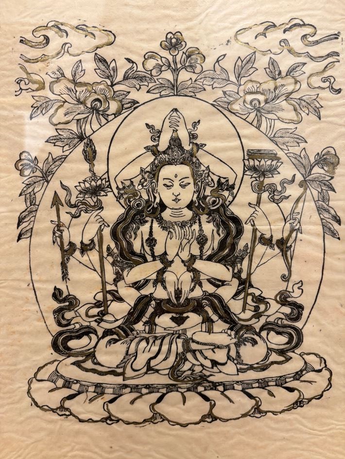 Coppia di Stampe Thailandesi su Carta di Riso