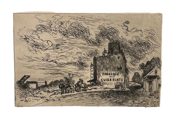 Johan-Barthold Jongkind - Démolitions de la Rue des Francs-Bourgeois Saint Marcel