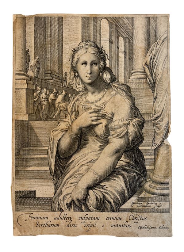 Jean Saenredam - La donna adultera