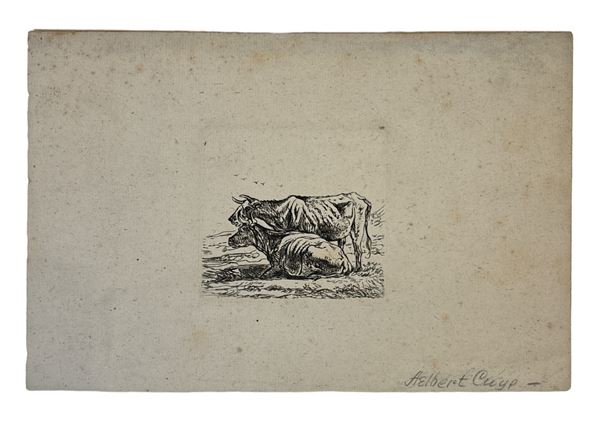 Albert Cuyp - Due mucche