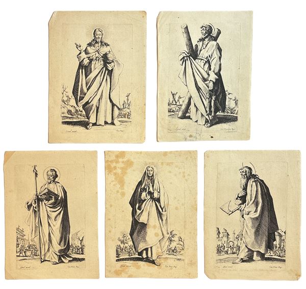 Jacques Callot - Serie di 5 incisioni