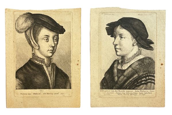 Ritratto d'Enrico van der Borcht; Volto di una Giovane donna