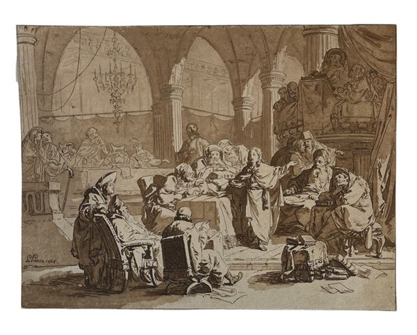 Jean-Baptiste Leprince - Cristo nel tempio