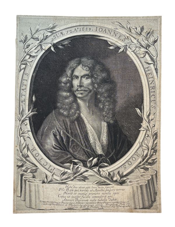 Philipp Kilian - Ritratto di Johann Heinrich Roos