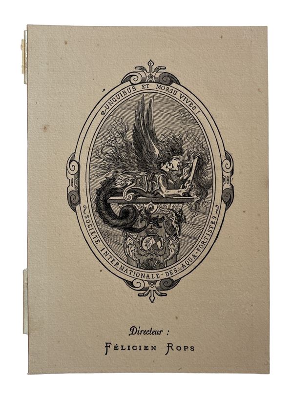 F&#233;licien Rops - Médaillon de la Société internationale des aquafortistes