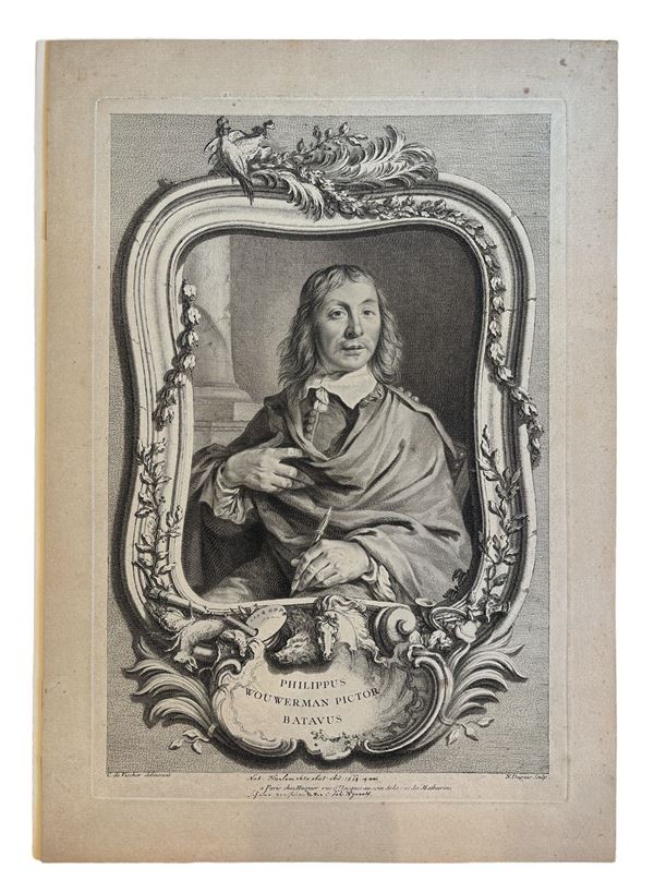 Nicolas Dupuis - Ritratto di Philips Wouwerman