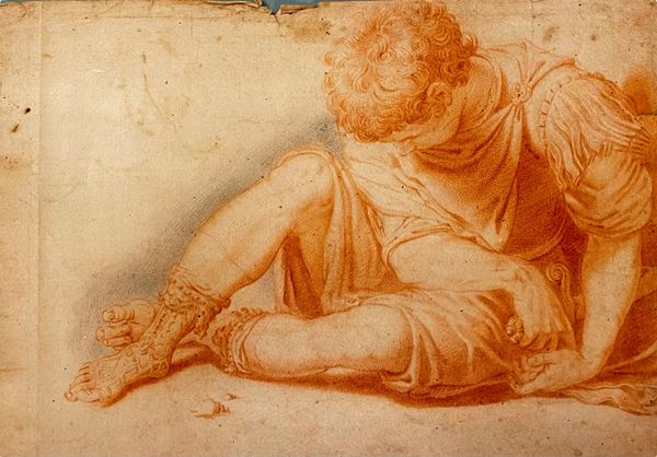 Giovane soldato a riposo