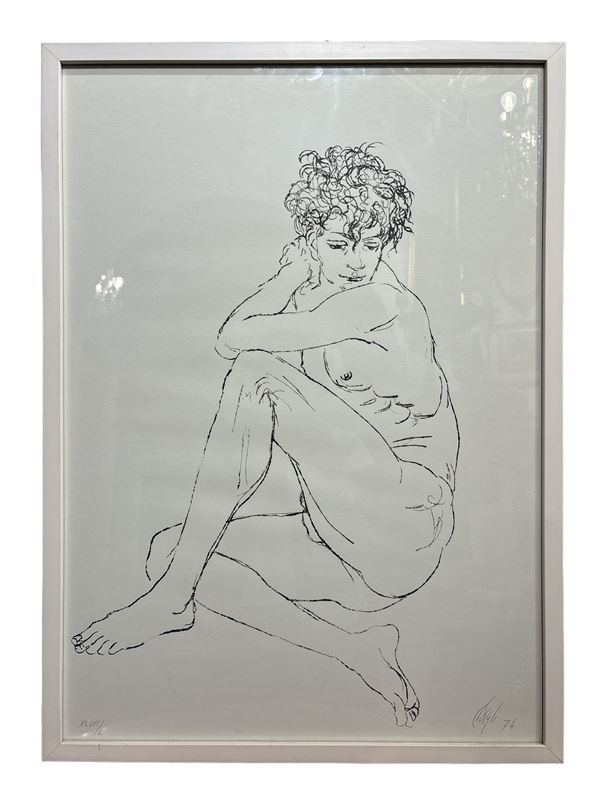 Corrado Cagli - Nudo maschile