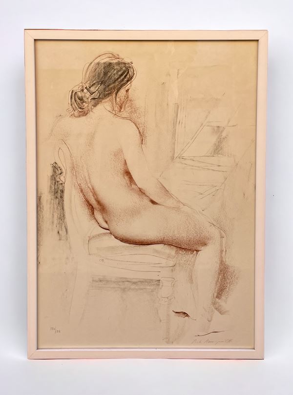 Pietro Annigoni - Nudo di schiena