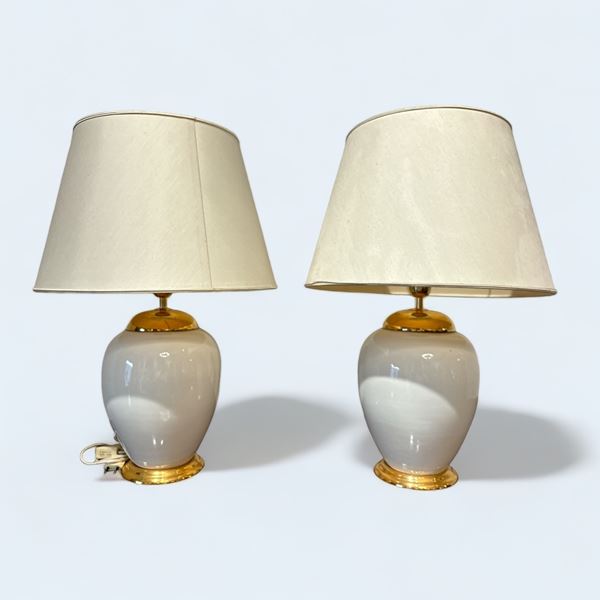 Coppia di lampade da tavolo