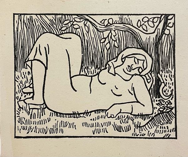 Aristide Maillol - Le sommeil sous les arbres or Facheuse endormie