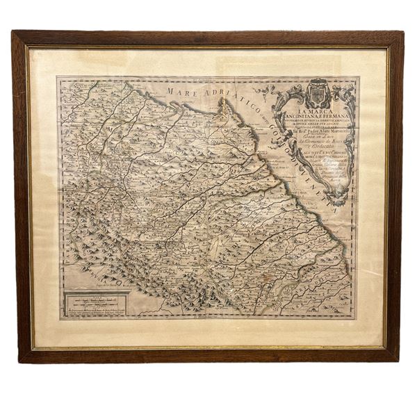 Gasparo Pietrasanta - Carta geografica della Marca di Ancona e Fermo